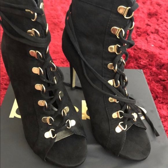 Bebe Carrlie Open Toe Bootie - Picture 2 of 5